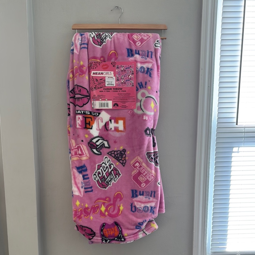 Mean Girls Pink Throw Blanket